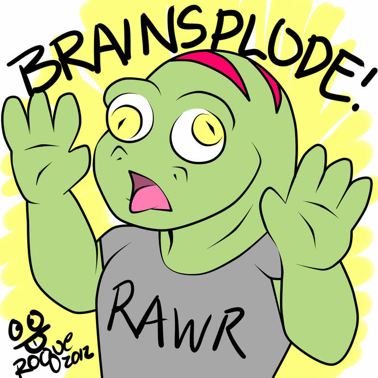 One of the few remaining artworks I still have from my days as a Saurian known as Rocque